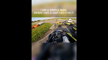 I am simple man. When I see gap, I go for it. #karting #gokart #racing #race #overtake #clean