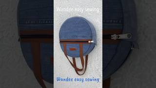 Sewing Diy Denim Circle Bag From Old Jeans