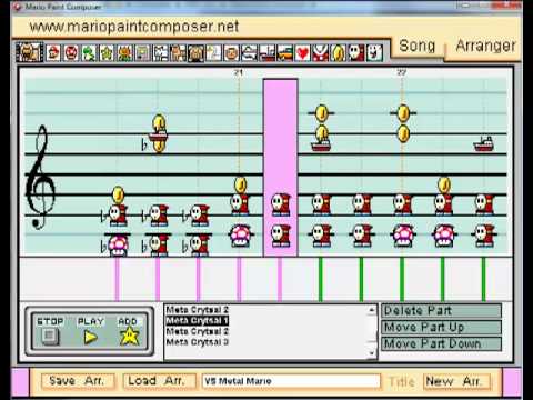 Meta Crystal - Super Smash Bros. - Mario Paint Composer - YouTube