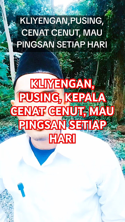Kliyengan, Pusing, Kepala Cenat Cenut, Mau Pingsan Setiap Hari Gerd Anxiety Psikosomatis