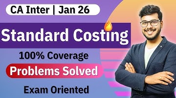 CA Inter Costing | Standard Costing Full Chapter | DEMO | EO Batch Jan 2026