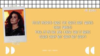 Demi Lovato - Sorry Not Sorry [Lyrics] HD