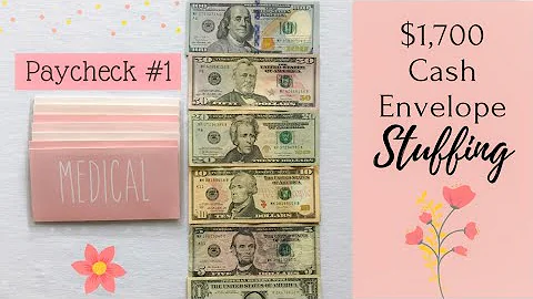 $1,700 CASH ENVELOPE STUFFING | Sinking Funds | 2021 SAVINGS CHALLENGES! | March Paycheck