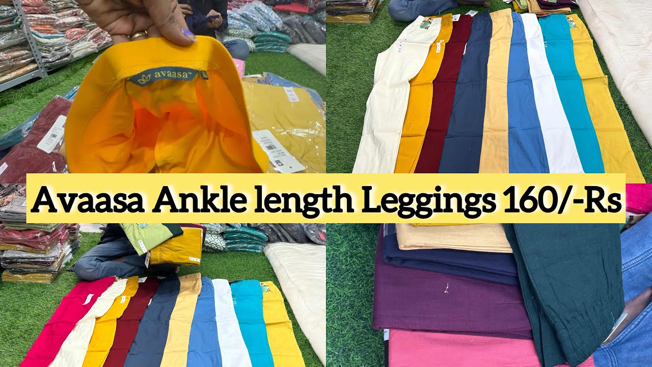 170/-Rs | #Avaasa Ankle length #leggings Offers #chickpet #bangalore  wholesale price - YouTube