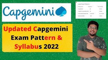 Updated Capgemini Exam Pattern & Syllabus 2022 |  Topics To Prepare 🔥🔥