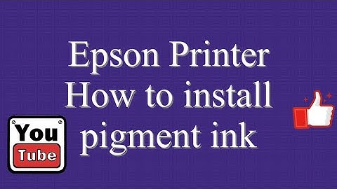 How to install pigment ink /Epson 7220 Printer/ Pigment ink v.s.Regular Ink