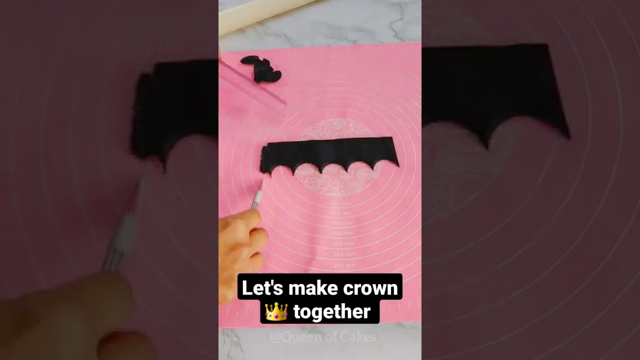 How to make Edible Fondant Crown 👑 