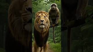 Lion &amp; Monkey Fire Battle, Power vs Power