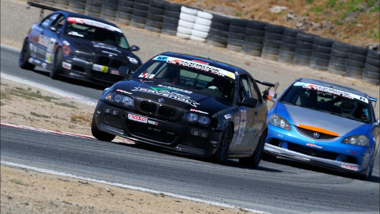 USTCC Best Dice of 2019. Edgar Lau vs. Sean Milburn BMW 330i E46 vs Acura RSX, Laguna Seca Raceway
