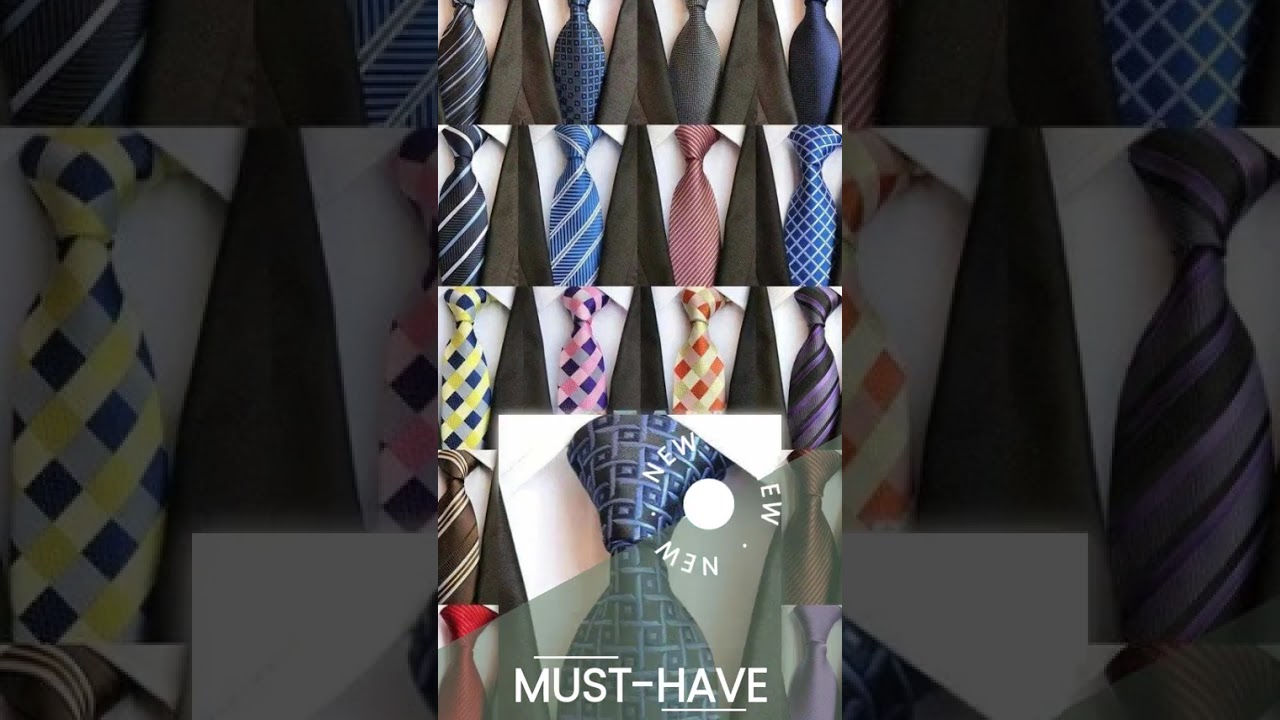 Luxury Silk Necktie, Striped, Plaid