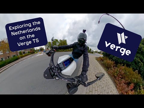 Exploring the Dutch countryside north of Amsterdam, with the hub-less Verge TS Electric motorcycle