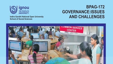 BPAG172 IGNOU Unit 1-Globalization: Role of State, Market& Civil society