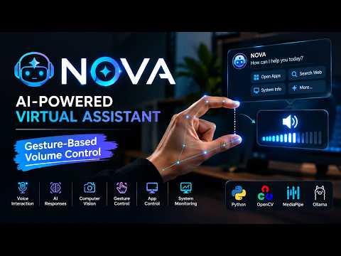 NOVA AI Assistant | Gesture-Based Volume Control Demo