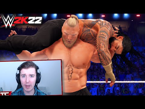 I Played The Wrestlemania 38 Main Event On WWE 2K22! (Reigns vs Lesnar)