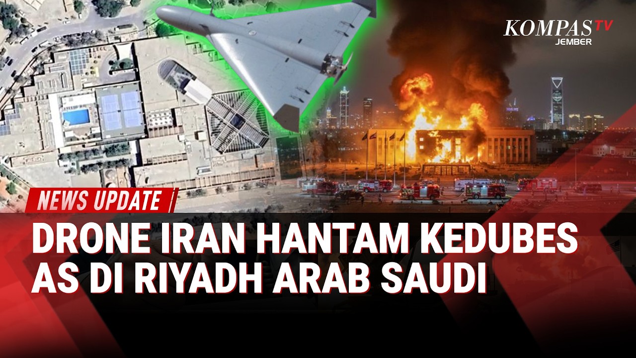 Memanas! Drone Iran Hantam Kedubes AS di Riyadh, Kantor Netanyahu Jadi Sasaran Rudal