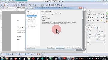 MAIL Merge in OO Writer