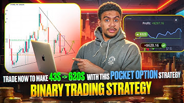 TRADE NOW TO MAKE 43$ TO 620$  WITH THIS POCKET OPTION STRATEGY?! | BINARY TRADING STRATEGY