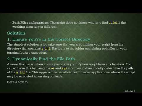 How to Fix configparser.NoSectionError: No Section: 'setting' in Python