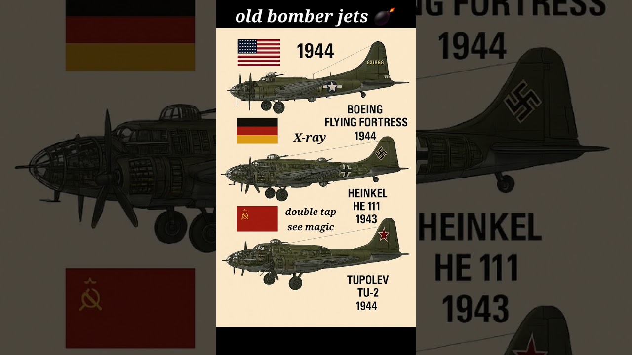 18.  old Bomber Jets | X-ray Jet | usa vs Germany vs china | 1944 🇺🇸  | 1943 🇩🇪 | 1944 🇨🇳  | ..