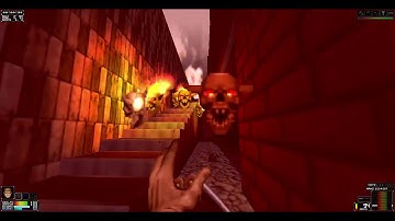 Normally playing Doom 2 Map 13 - Downtown