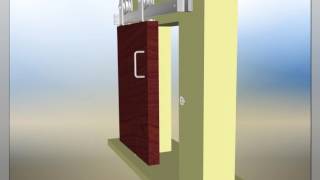 INOX™ Privacy Barn Door Lock installation