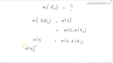 Group Theory 16a: Homomorphism of identiy