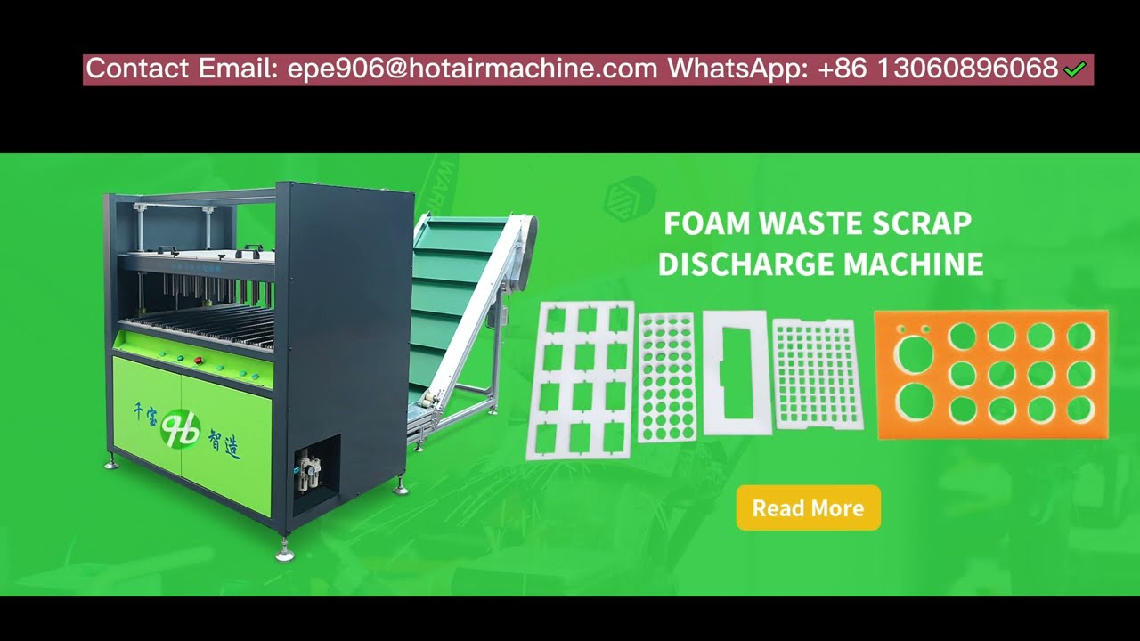 FOAM WASTE SCRAP DISCHARGE MACHINE | Foam Conversion Machinery Manufacturer