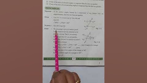 Class 9 Maths 2 Parallel lines (Interior angle