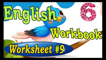 Class 6 English Workbook |Worksheet 9 Fully Solved