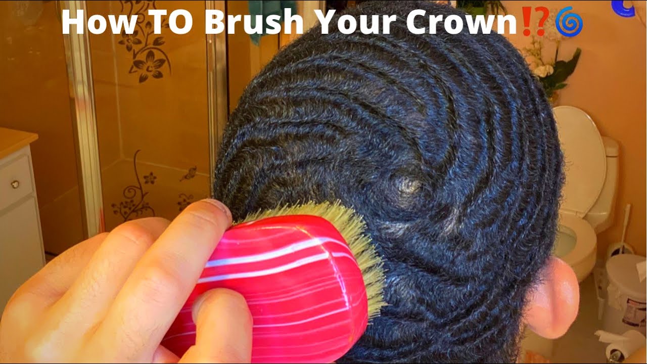 HOW TO BRUSH YOUR 360 WAVES: SWIRL CROWN #540waves #360waves # ...