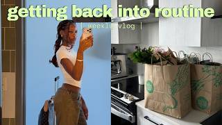 getting in routine after travel 🌱workout classes, apartment upgrades, grocery shopping & girl chat