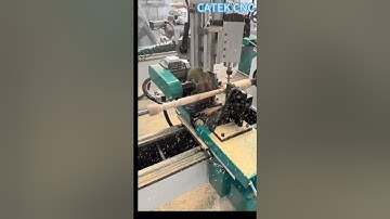 Fully automatic 4 axis CNC wood lathe to make solid wood stairs，sofa legs#wood #woodlathe #furniture