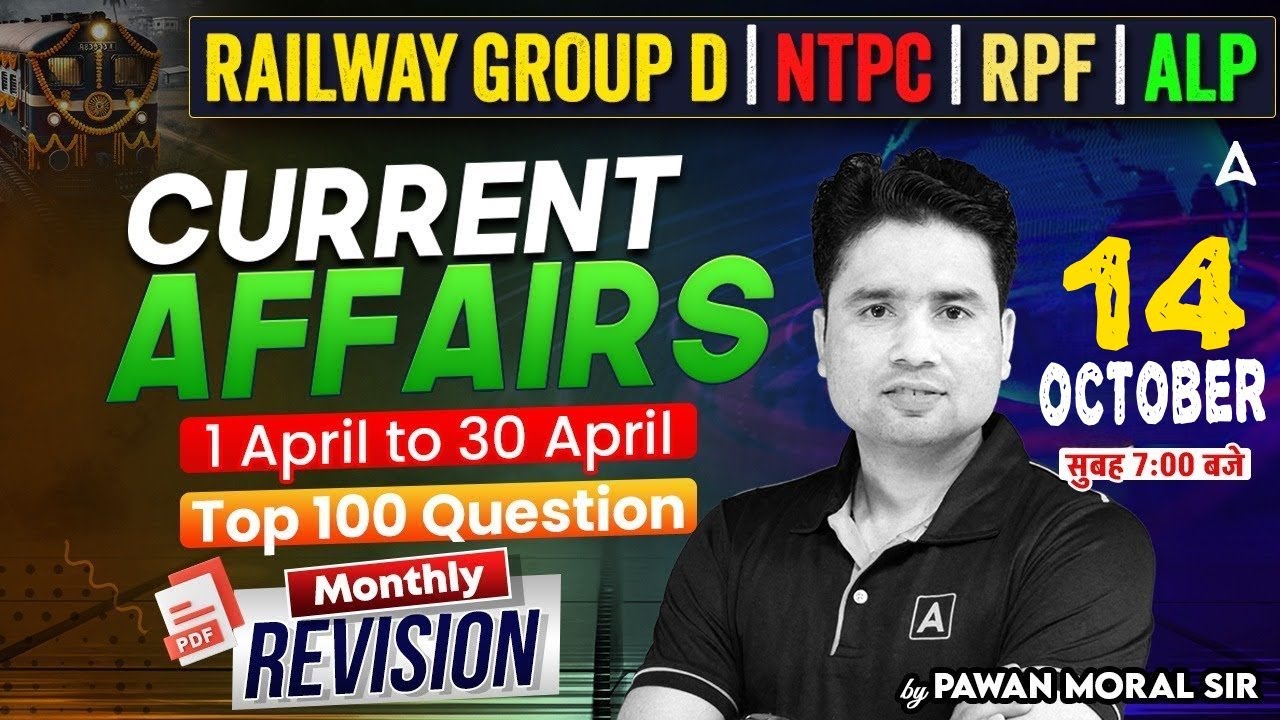April Current Affairs 2025 | Top 100 Questions | Monthly Current ...