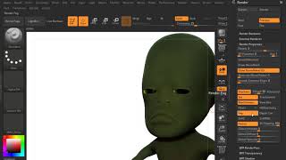 2520 Zbrush Character Rendering