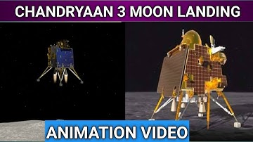 Chandrayaan 3 Landing Animation Video | Chandrayaan3 Landing | Chandrayaan3 Updates | Vikram landing