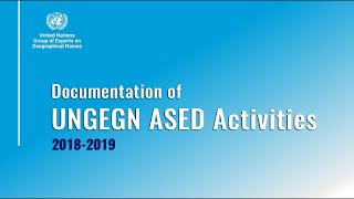 Documentation of UNGEGN 2018-2019