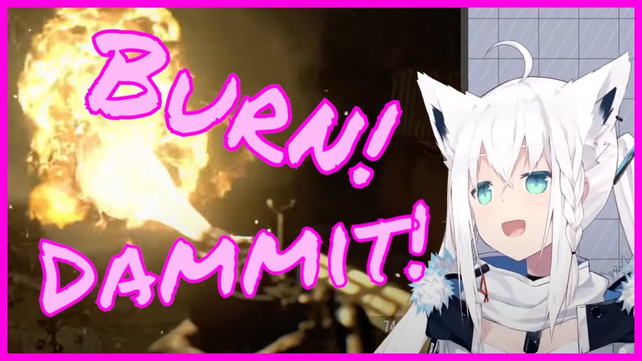 Big Size Bugs Vs Flamethrower Fubuki [Hololive, RE7]