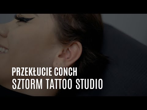 Conch piercing - Sztorm Tattoo Studio