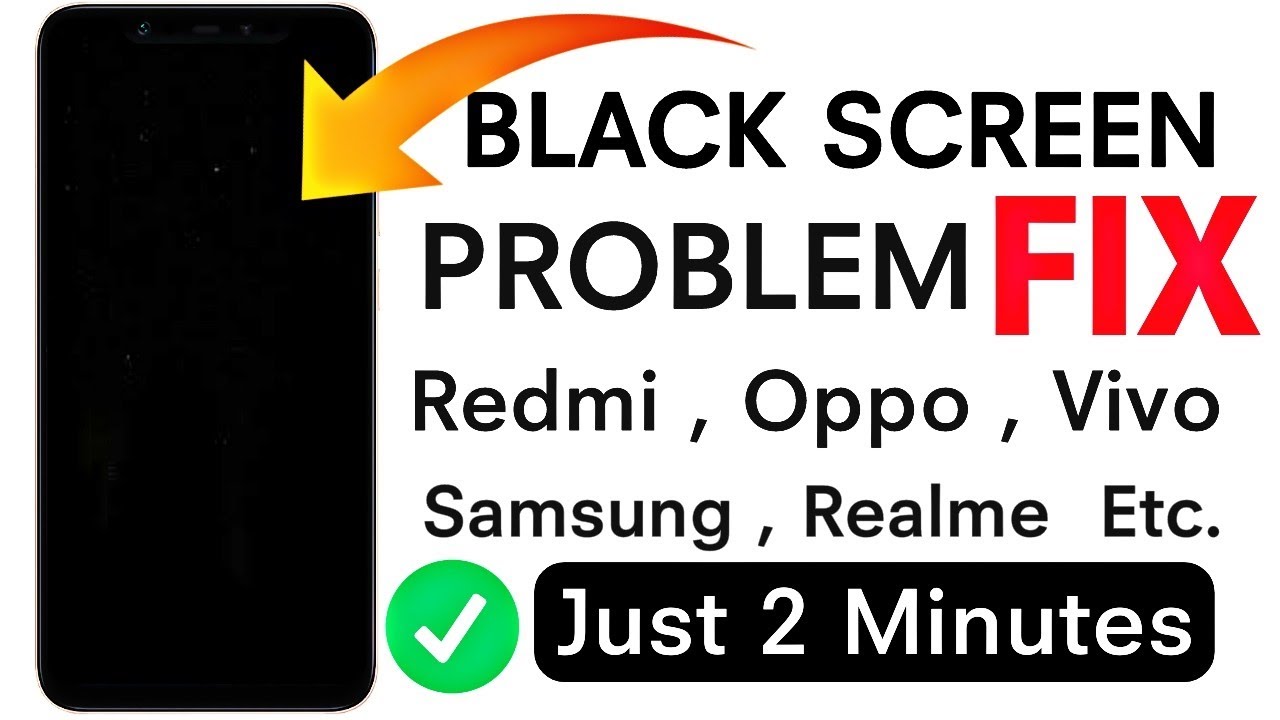 Black screen problem fix how to fix Black/Blue screen issue Oppo