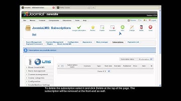 JoomlaLMS -- Management of Subscription-Based Online Courses Sales