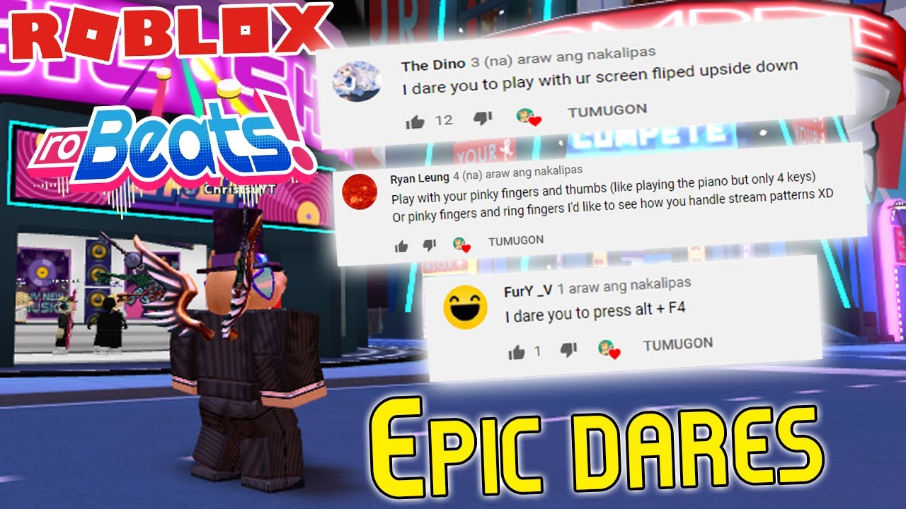 Epic Robeats Dares Chris Edition Roblox Robeats Youtube - roblox com chris 32909