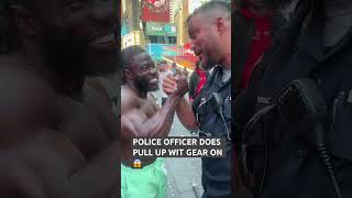 Full POLICE OFFICER DOES PULL UP WIT GEAR ON 😱 #ndochamp #blenditupnation Update