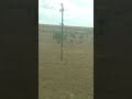 Из окна вагона поезда Атырау Актобе Казахстан From window of train carriage Atyrau Aktobe Kazakhstan