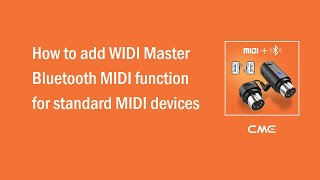 How to add WIDI Master Bluetooth MIDI function for standard MIDI devices【日本語字幕】
