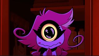 Nifty cries after being yelled at by Angel (Hazbin Hotel)