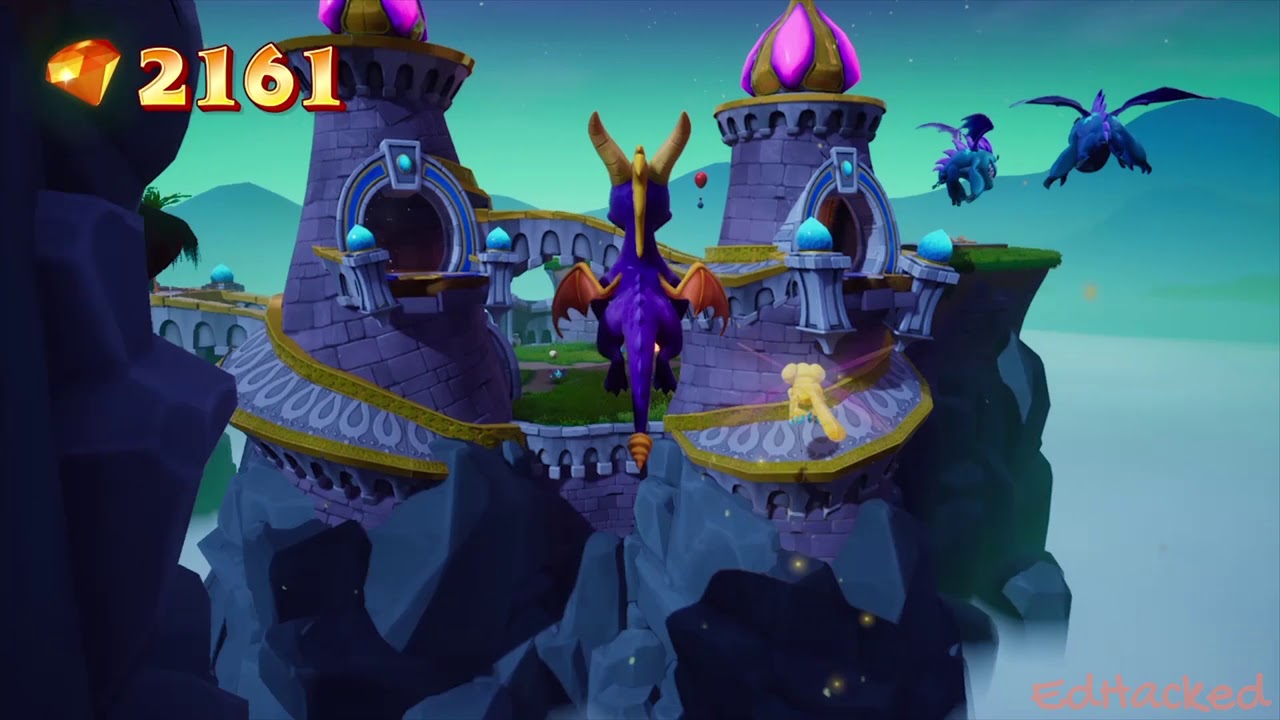 Spyro 3 Part 12 Enchanted Towers (100 All Eggs, All Gems) Spyro