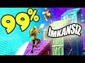 FORTNITE %99 İMKANSIZ PARKUR (Yalan değil bitiremedik)