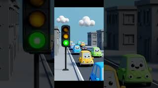 🚦 The little traffic light says:Wait, look, then go! 🐱💚Learning road safety the fun way 👶🎈