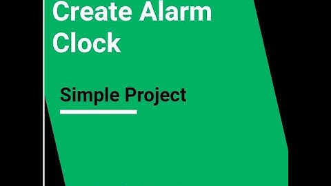 create alarm clock in javascript