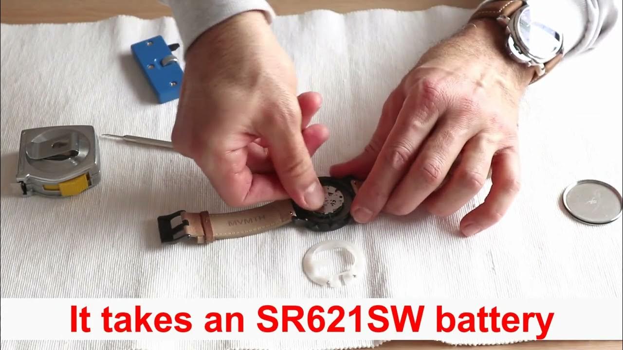 How to replace the battery of a MVMT chrono watch 45 mm with screw on
